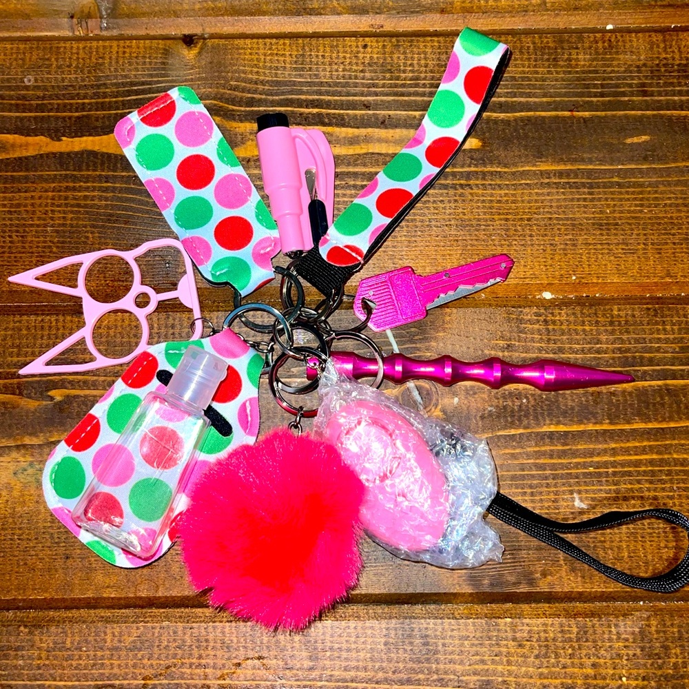 Self-defense, 10 pieces keychain